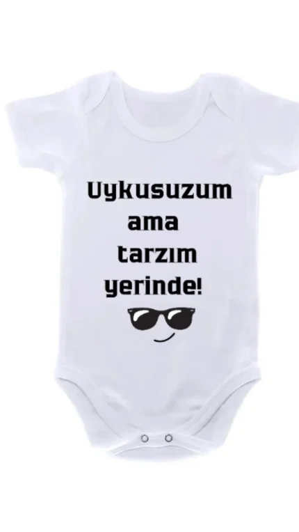 Tarzım Yerinde Yazılı Bebek Zıbını